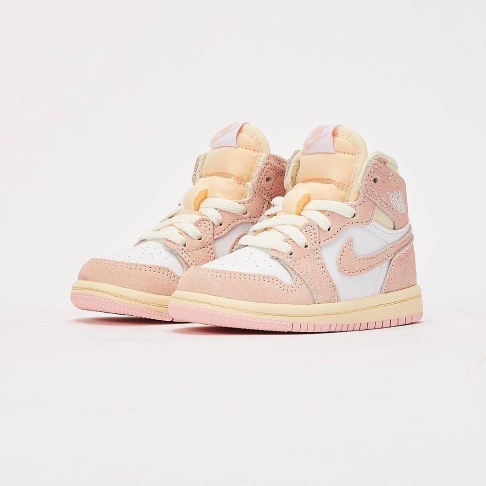 Kids Jordan Air Jordan 1 Retro High OG 'Washed Pink' Toddler 10C - Picture 2 of 14